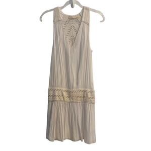 Ramy Brook New York Size XS / S Cream Crochet Drop Waist Dress